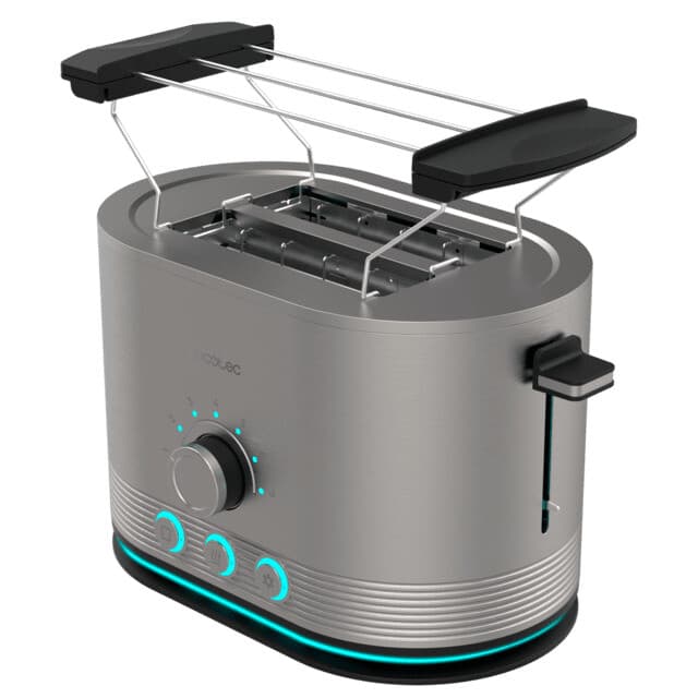 Cecotec Torradeira Shine&Toast Double 2R Curto Inox 850W