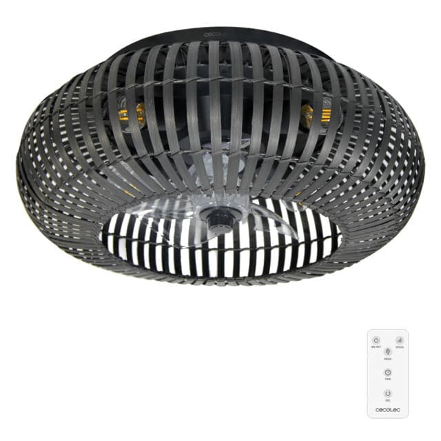 Cecotec Ventilador de Teto EnergySilence LampAero 600 Natural DarkWood