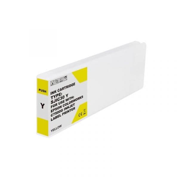 Tinteiro Epson SJIC30P Amarelo Compatível