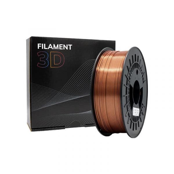 Generico Filamento 3D PLA SILK 1.75mm 1kg Cobre
