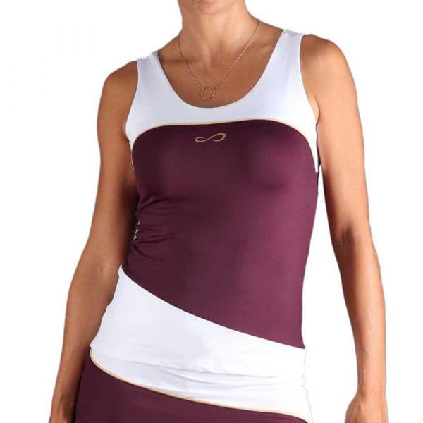 Endless Curve Sleeveless T-shirt Roxo XS Mulher