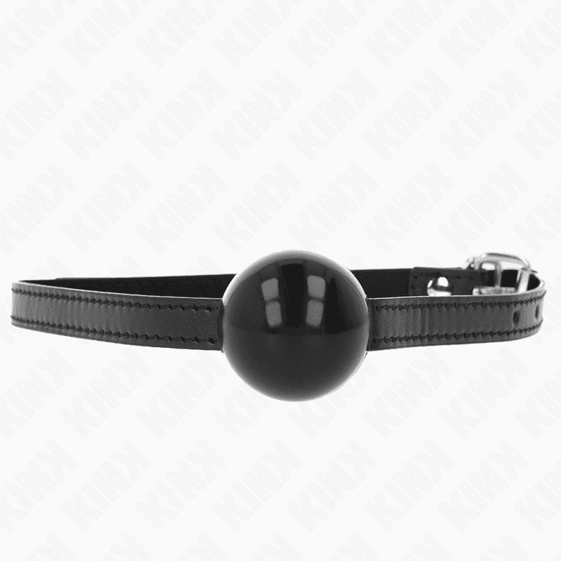 Kink Bola Simples Preta Mordaça 4 cm 65 x 1,5 cm