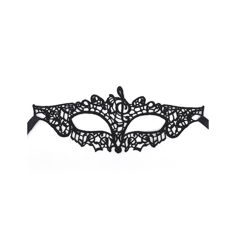 QUEEN LINGERIE - MSCARA DE RENDA PRETA MODELO 2
