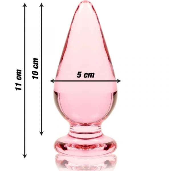 Nebula Series By Ibiza Anal Plug Vidro Borosilicado 11 X 5 cm Rosa D-235930