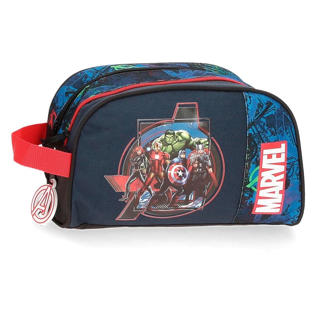 NECESSAIR ESCOLAR MARVEL ON THE WARPATH C/ ZIPER DUPLO
