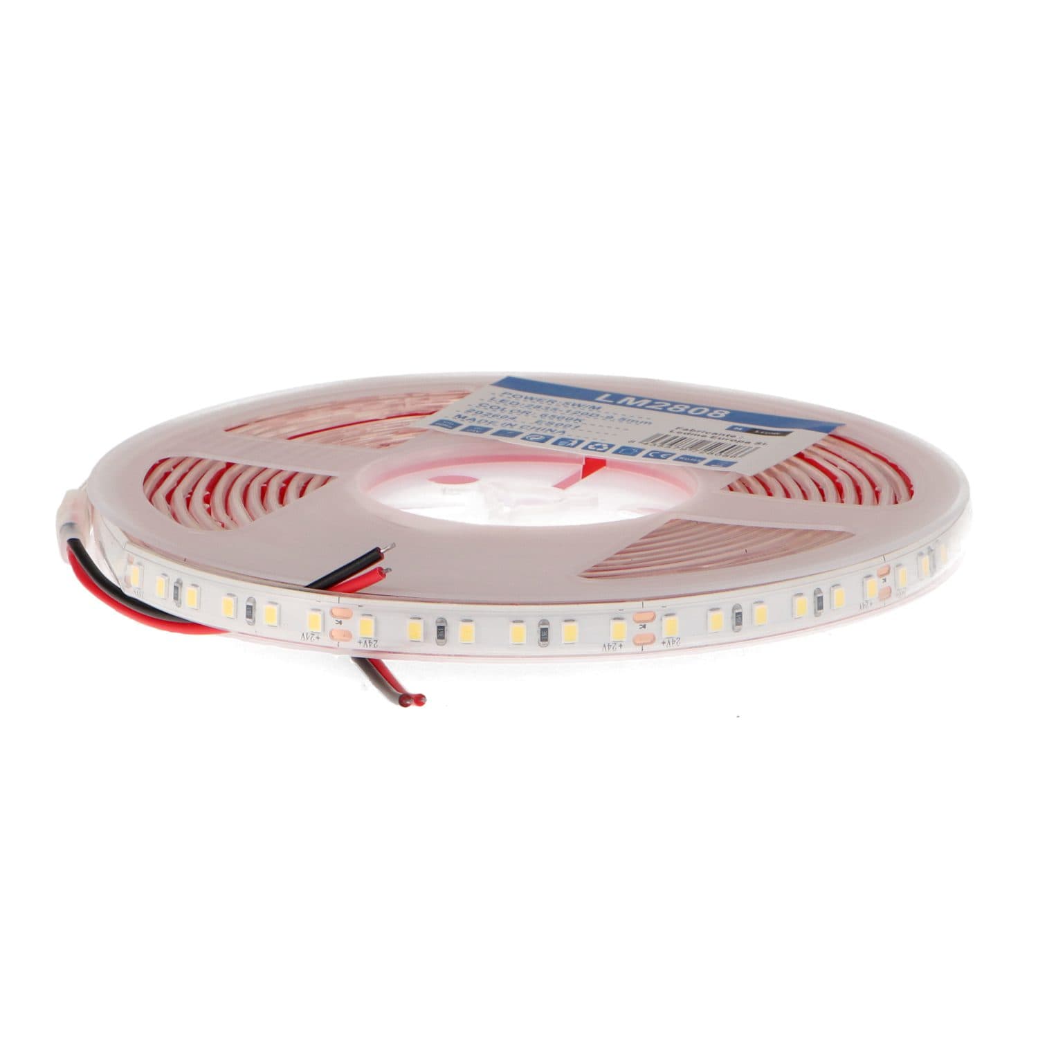 Fita Led 24V Smd Ziadna Ip65 5W/m - 5 Metros 3000K