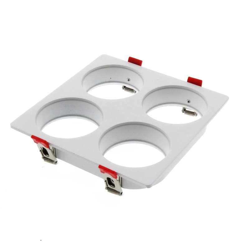 Aro Orientável Quadrado Níquel Serie Eco Para GU10
