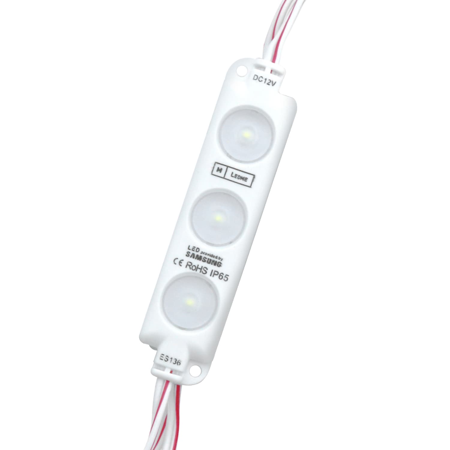 Conjunto de 20 Módulos de 2 LED Smd Samsung 12V Dc 1W 6000K