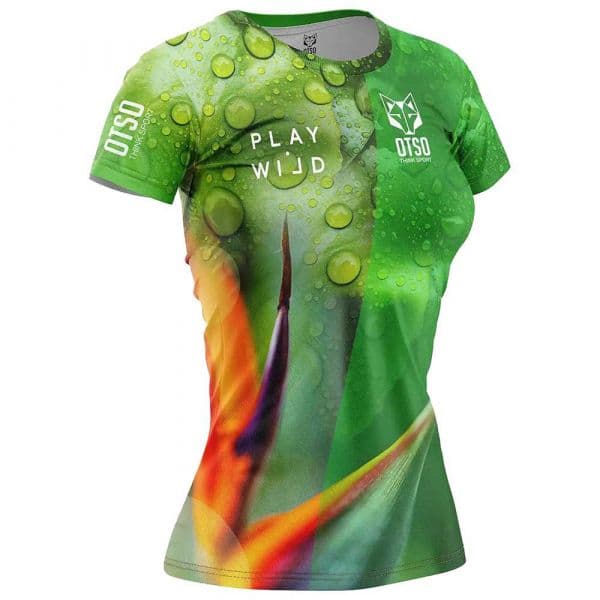 Otso Paradise Short Sleeve T-shirt Verde XS Mulher
