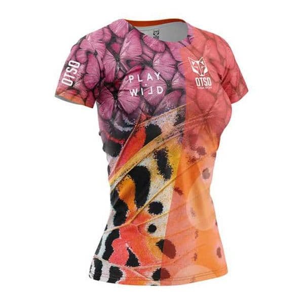Otso Wings Short Sleeve T-shirt Colorido XS Mulher