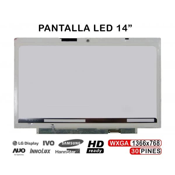 Ecrã led de 14" para Portatil Fujitsu Lifebook U772 Series LP140WH6-TSA2 LP140WH6-TSA3 - PAN0140