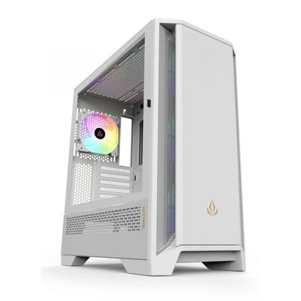 Forgeon Mithril Vidro Temperado USB 3.2 ARGB Branca