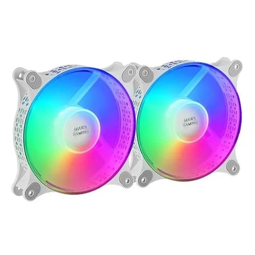 Mars Gaming Ventoinha 120mm MFX FRGB Branca (Pack2) - MFDUOW