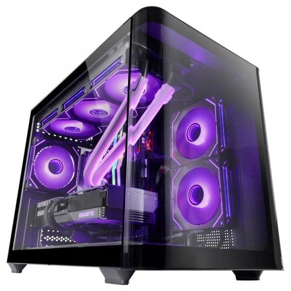 Mars Gaming Caixa MC-FUSIONM Preta (Micro-ATX) (Vidro Temperado)
