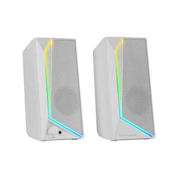 Mars Gaming Colunas MS72 RGB 2.0 15W Brancas