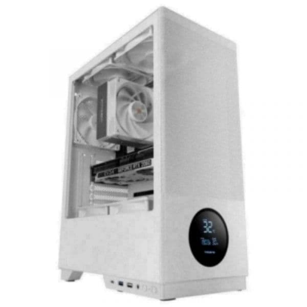 Tacens Sagitta20 Semitorre ATX com 3x 120mm e Vidro Temperado Branca