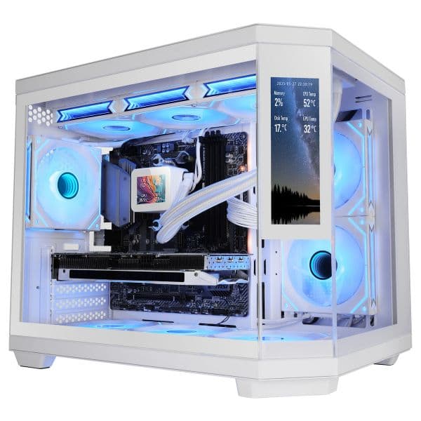 Mars Gaming MC-3TCORELCDM/MC-3TCOREM Vidro Temperado Branca