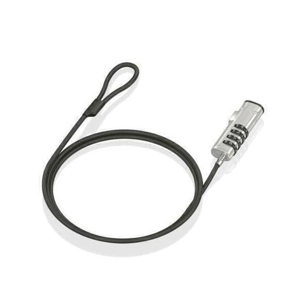Aisens ASLK-D50N05-BK Cabo de Segurança Tipo Nano com Fechadura de Combinação de 4 Dígitos 1,5m Preto