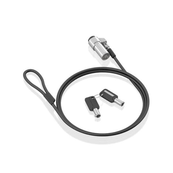 Aisens ASLK-D45K06-BK Cabo de Segurança Tipo Nano para Portáteis com Fechadura de Chave 1,5M Preto