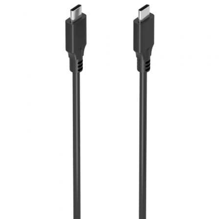 Cabo USB 3.2 Tipo-C 20GBPS 5A 100W 2m / USB Tipo-C Macho / Gris / AISENS