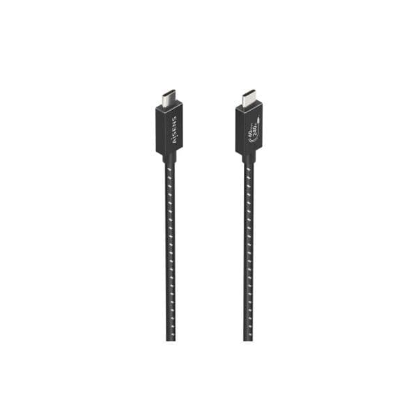 Aisens A156-0867 Cabo USB4 Gen3x2 40Gbps 8K60Hz 5A/240W E-MARK Tipo-C Macho para Tipo-C Macho 1m