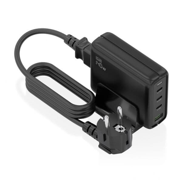 Aisens ASCH-140W4P055-W Carregador de Mesa 140W GaN 3xUSB-C 1xUSB-A Branco