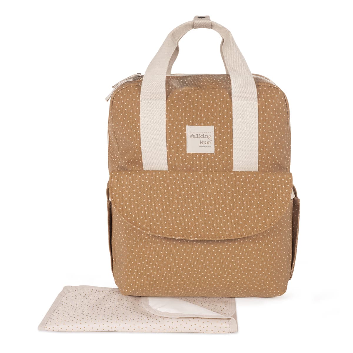 Walking Mum Mochila Polka Dot Poppy Moss