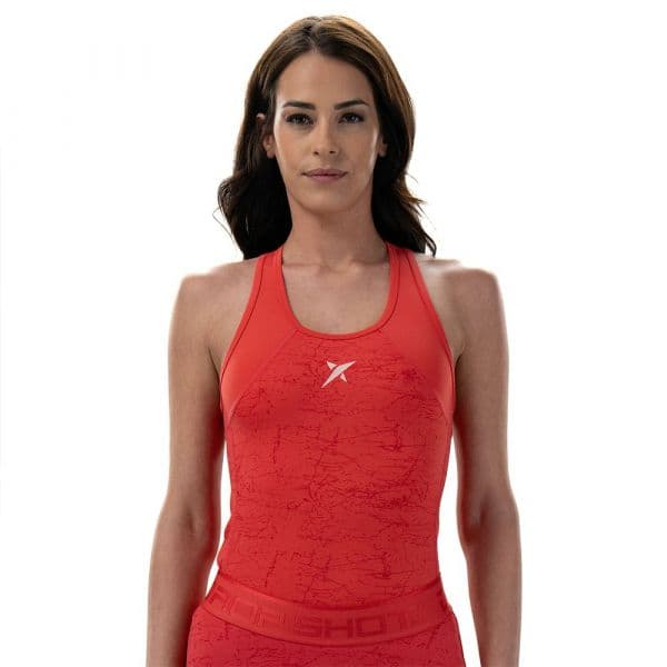 Drop Shot Cayenne Sleeveless T-shirt Vermelho L Mulher