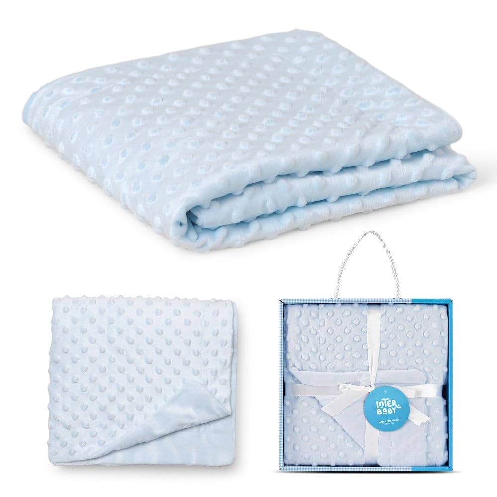 Manta Bubble 80 X 110 Coralina Azul Interbaby