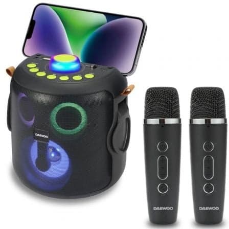 Daewoo DW3008 Coluna Portátil 15W Bluetooth Karaoke