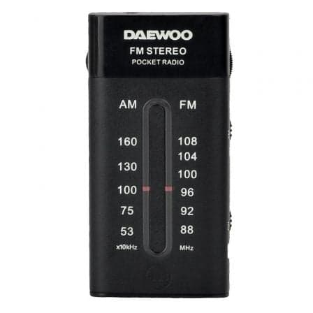 Daewoo DW1109 Rádio Portátil Mini Preto