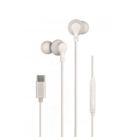 Daewoo DW2016 Auriculares Intra-auriculares Stereo com Microfone USB Tipo-C Branco