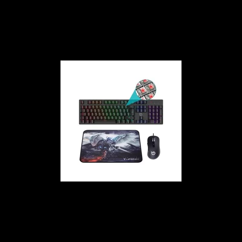 Hiditec Kit Gaming Teclado + Rato + Tapete Pac010026
