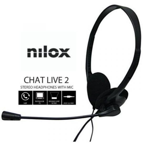 Nilox Auriculares Jack Com Microfone Pc 2