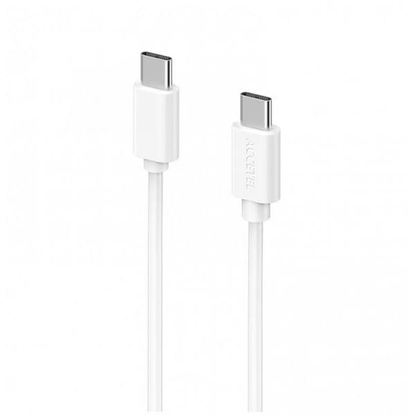 Accetel Cabo Type C para Type C branco (1 metro) 20V - CU2107
