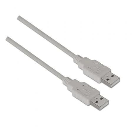Aisens Cabo usb a 2.0 Macho Cinzento (2 Mts) - A101-0022