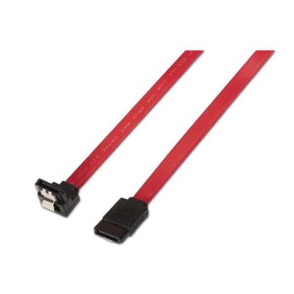 Aisens Cabo Sata 7 Pin 50CM 90º (preto/vermelho) - A1300156