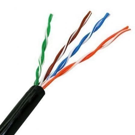 Aisens Rolo Cabo de Rede RJ45 Cat5e U/utp 305M (preto) - A1330213