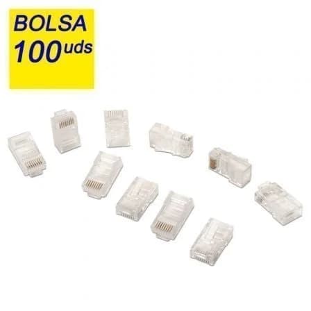 AISENS Conector RJ45 Cat5e UTP 100 Peças (Transparente) - A1380292