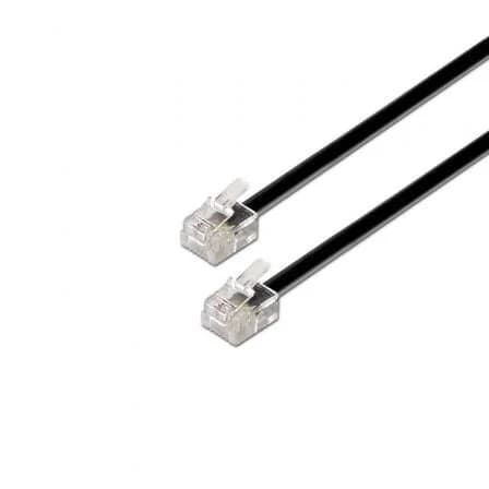 AISENS Cabo de Telefone RJ11 Preto (2 mts) - A1430319