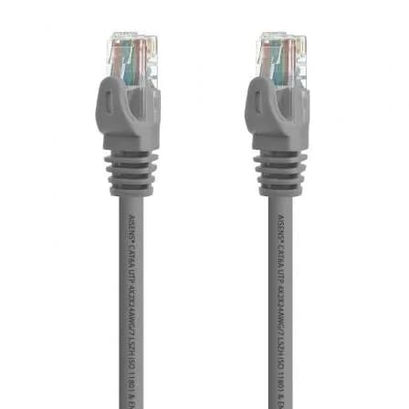 Cabo de Rede RJ45 UTP AISENS A145-0324 Cat.6A / 25cm / Cinza