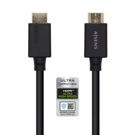 Aisens Cabo Hdmi Ethernet 8K 1m Black
