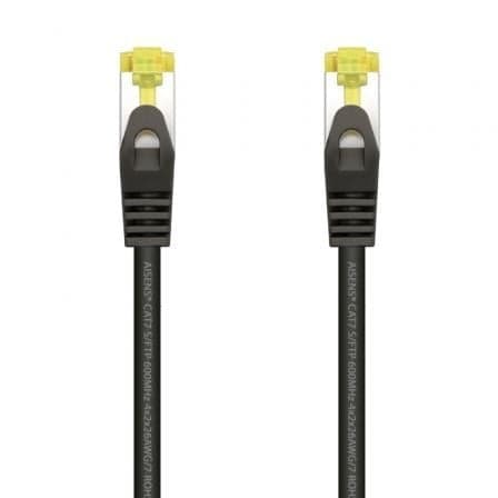 Cabo de Rede RJ45 SFTP Aisens A146-0485 Cat.7 / 50cm / Preto