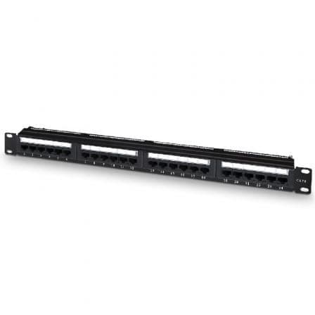 Aisens Patch Panel 19" 1U RJ45 24 Portas RJ45 CAT6 Preto - A141-0509