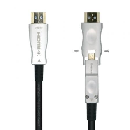 Aisens Cabo Hdmi V2.0 Aoc Desmontable Premium Alta Velocidad / Hec 4k@60Hz 4:4:4 18Gbps, A/m-d/a/m, Negro, 15m - A148-0510