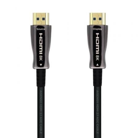 Aisens Cabo Hdmi V2.1 Aoc Ultra Alta Velocidad / Hec 8k@60Hz 4k@120Hz 4:4:4 48Gbps, A/m-a/m, Negro, 10m - A153-0515