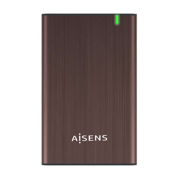 Aisens Caixa Externa p/ Disco 2.5" USB 3.0 (Castanho) - ASE-2525BWN