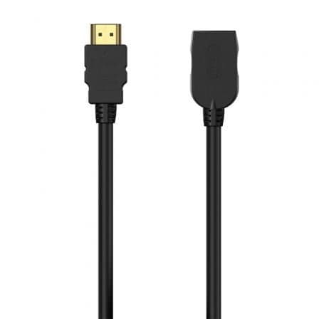 Cable Alargador HDMI Aisens A120-0546 / HDMI Macho - HDMI Hembra / Até 10W / 2250Mbps / 3m / Preto