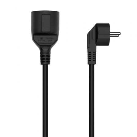 AISENS A132-0603 Cabo de Extensão de Alimentação Schuko CEE7/M-CEE7/H Preto 10m