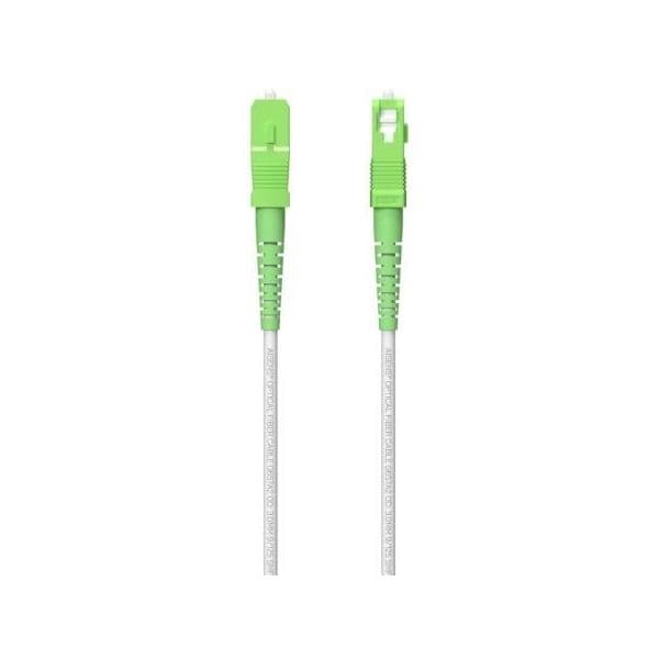 Aisens A152-0617 Cabo de Fibra Óptica G657A2 3.0 9/125 SMF Simplex CPR DCA LSZH SC/APC-SC/APC 100m Branco